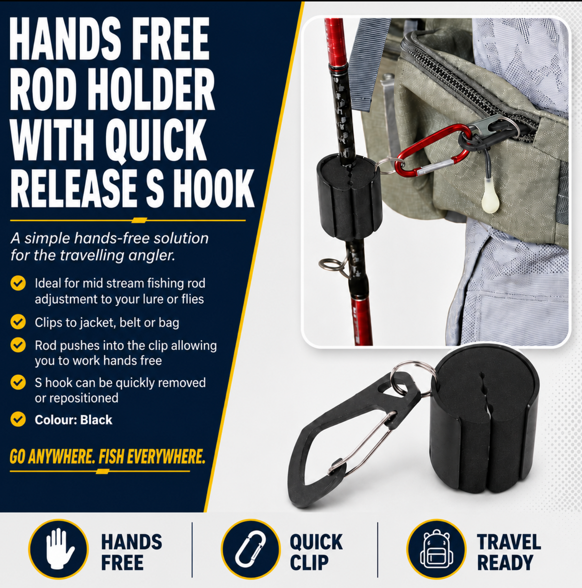 Fishing Rod Holder Clip