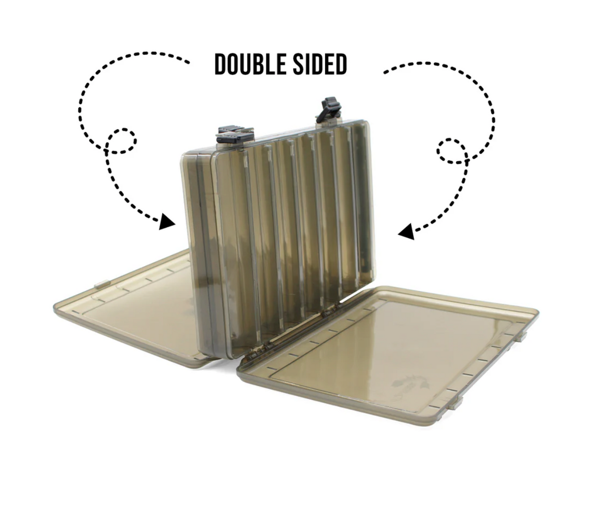 Double-Sided Lure Tackle Box. Box Size: 27 x 18 x 5cm Perfect for Lures