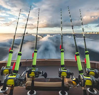 Rod Float. Orange Foam Float for Kayak & Boat Fishing + 2 straps. Stops sinking rods!