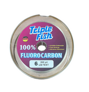 6lb Fluorocarbon. Triple Fish 6lb 2.7Kg 100% Fluorocarbon. 180m&nbsp;(200 yards, so great value). Invisible under water