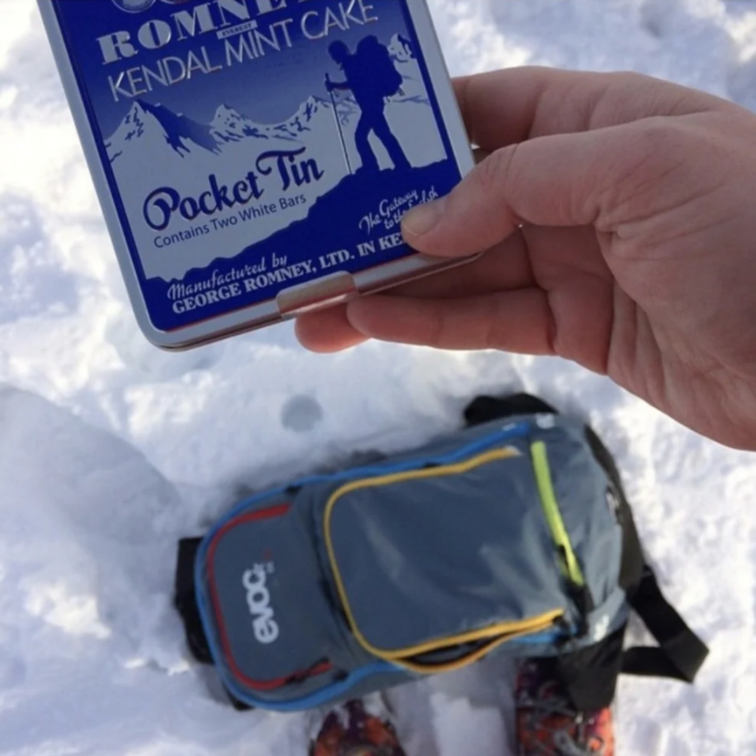 Romneys Kendal Mint Cake Pocket Tin 170g (White Kendal Mint Cake + Tin for your tackle)