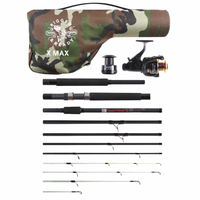X Max Fishing Rod Combination. Multi-Function Powerful Predator & Carp, Spin, Feeder, Float Rod, Reel and Case