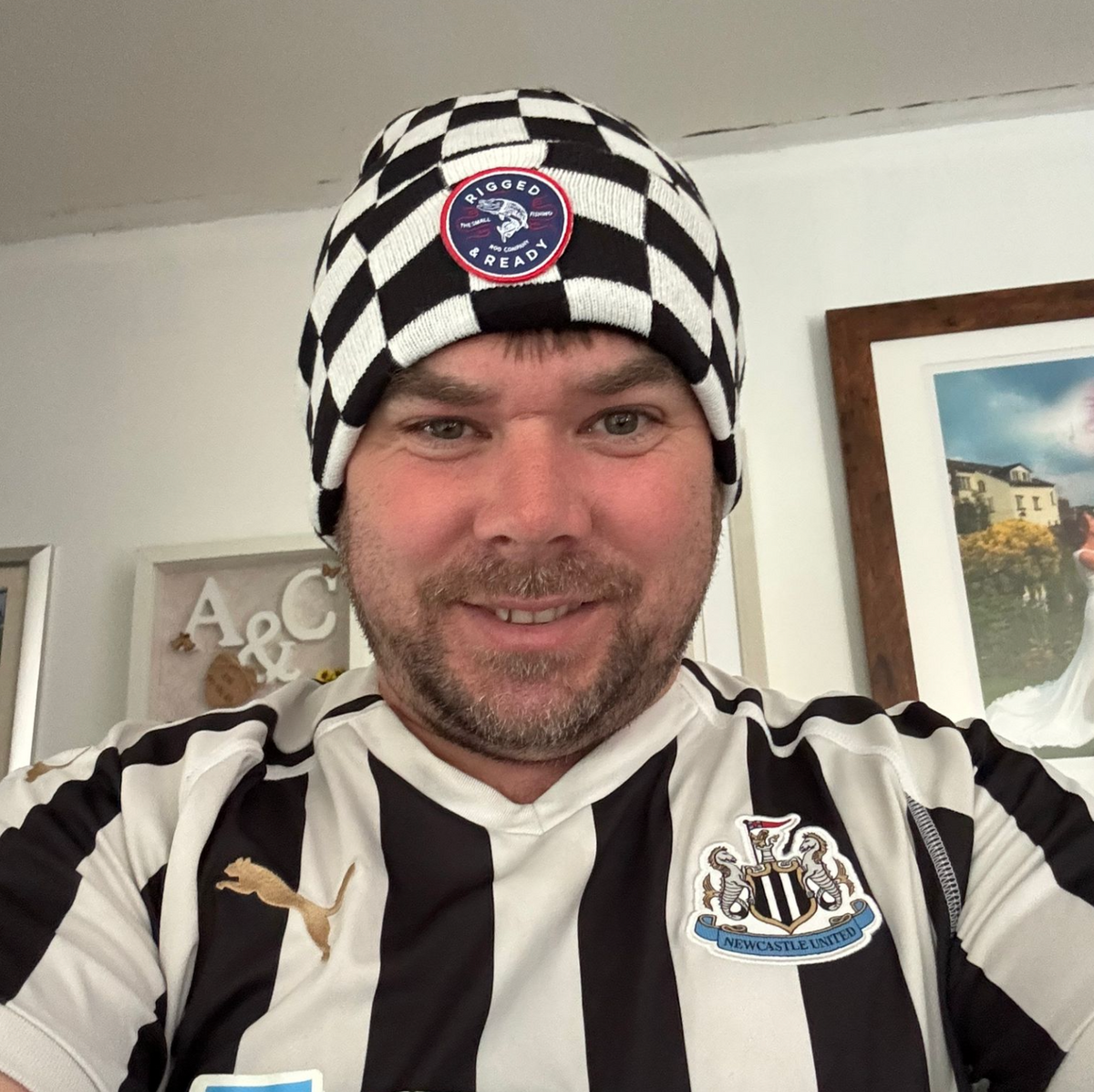Rigged & Ready Black & White Beanie