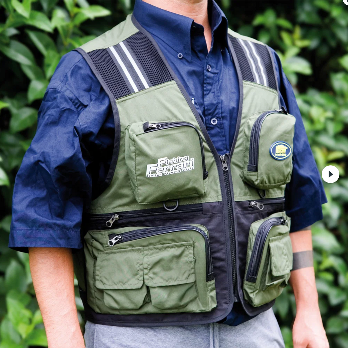 TRAVEL FISHING WAISTCOAT – MULTI-POCKET TACKLE VEST