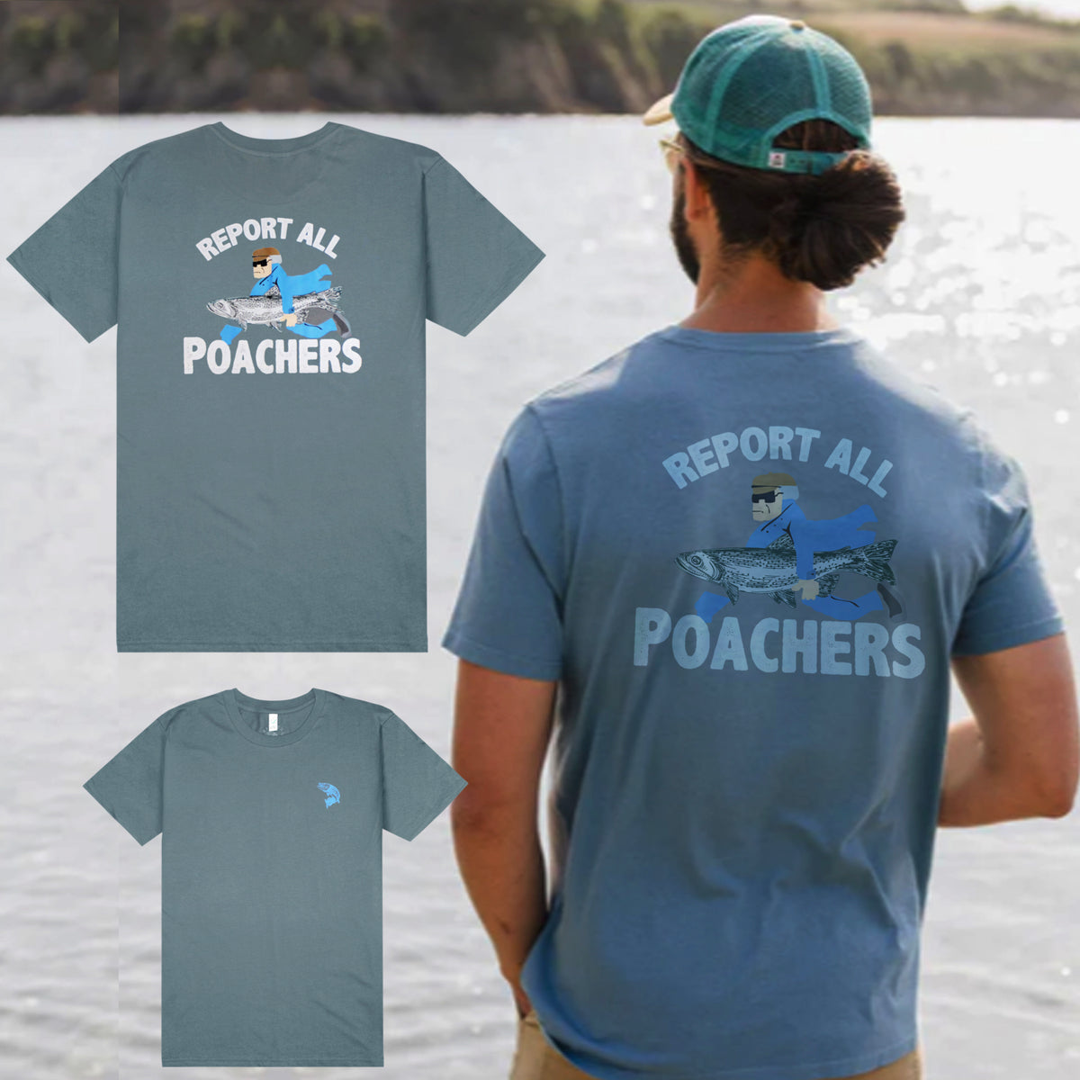 RIGGED AND READY REPORT ALL POACHERS T-SHIRT