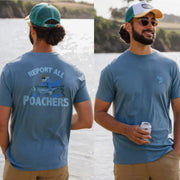 RIGGED AND READY REPORT ALL POACHERS T-SHIRT