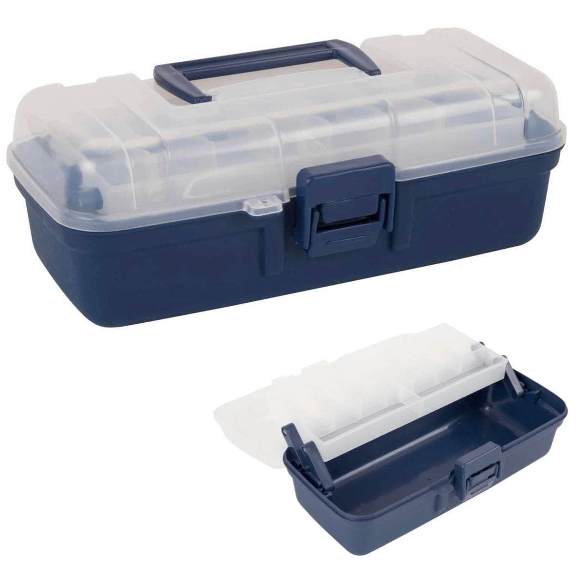 Cantilever 1-Tray Tackle Box. Width: 31cm  Height: 10.8cm  Depth: 15cm