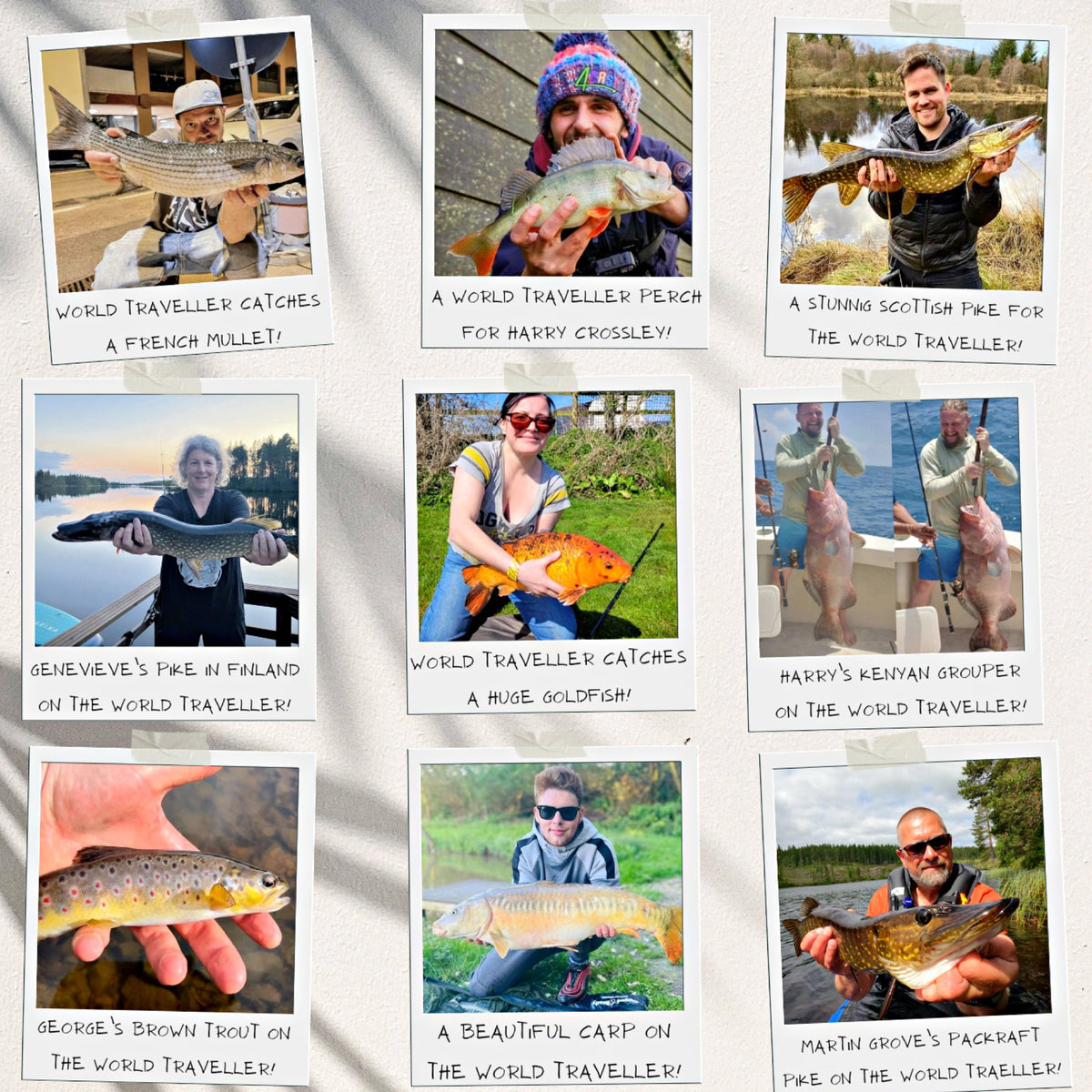 World Traveller Rod-Reel-Case Combo. 1 Rod, 2 tips, 2 lengths 220cm 7’ & 190cm 6'3"