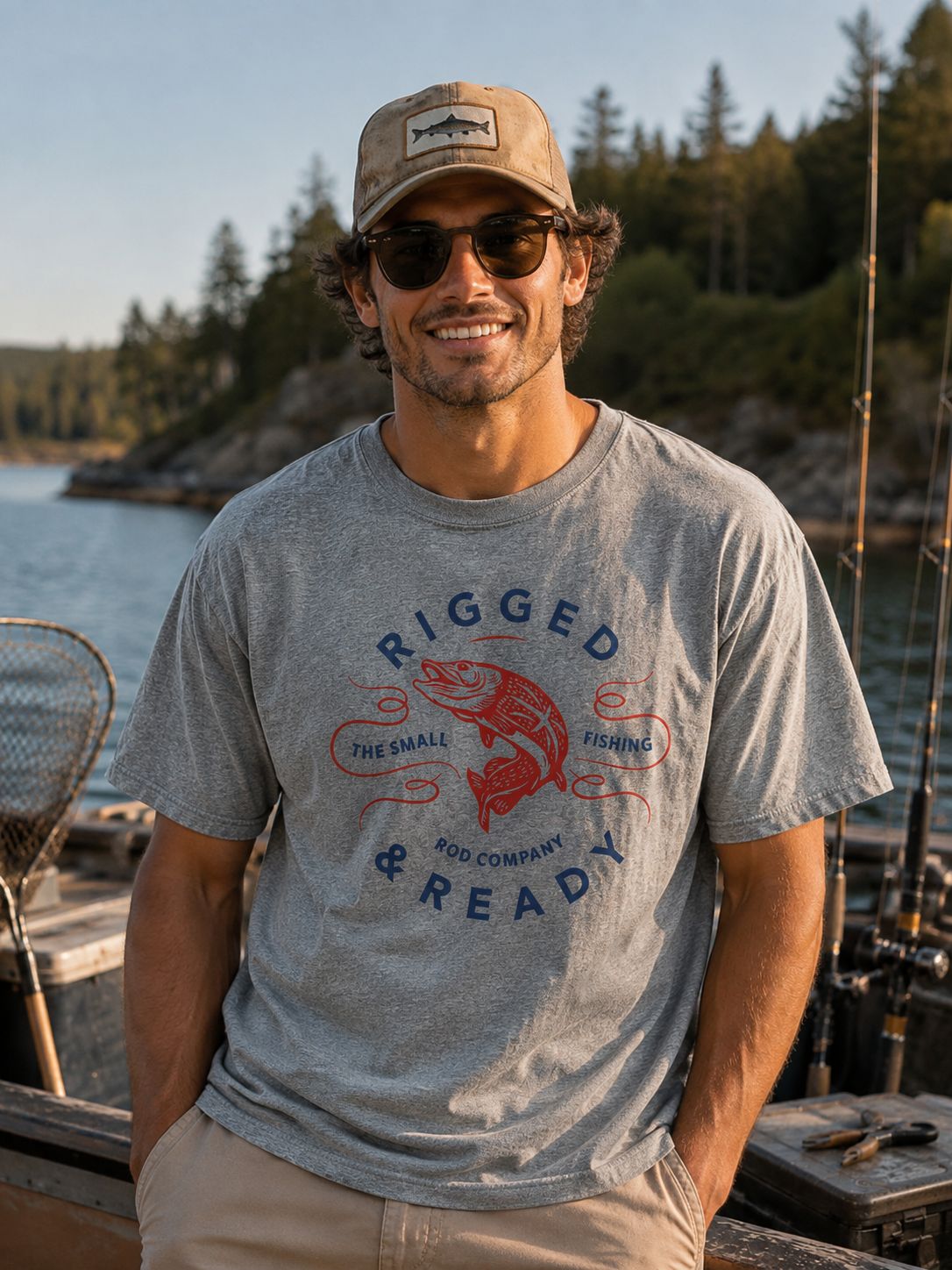T-SHIRT - THE SMALL FISHIN ROD COMPANY