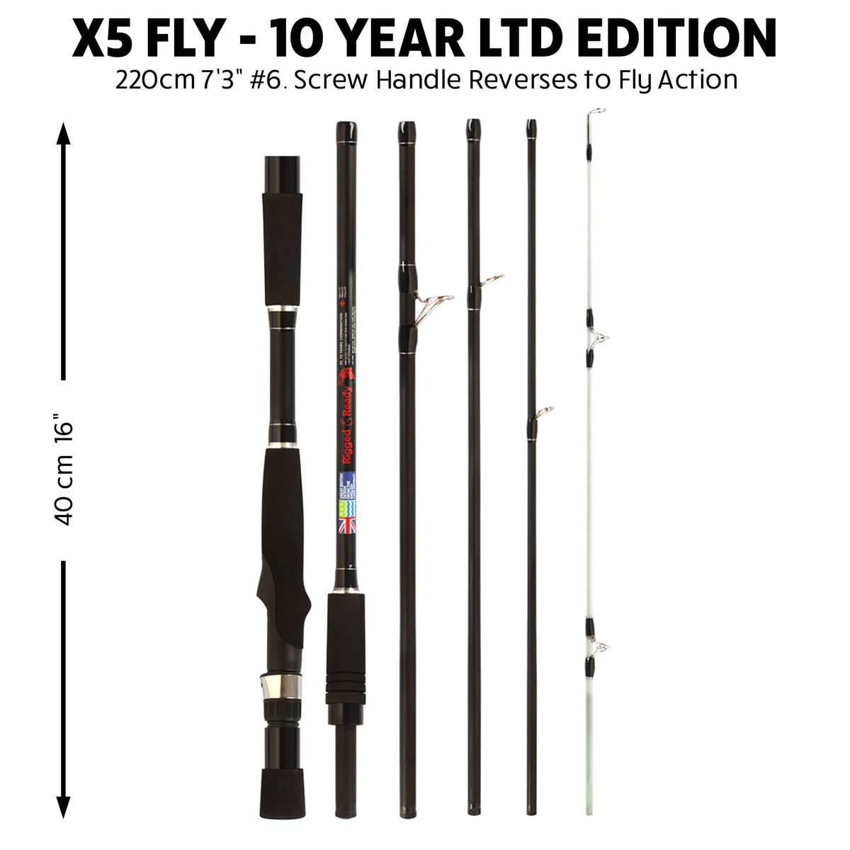X5 Lure 10 Year Ltd Edition - Spin, Baitcast, Fly - 1 Rod 11 Techniques