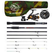 X5 Combination Travel Fishing Rod, 2 Reels and Case. Spin-Fly, Super-Compact, Multi-Functional Rod Combo. 5 Techniques.