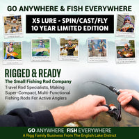 X5 Lure 10 Year Ltd Edition - Spin, Baitcast, Fly - 1 Rod 11 Techniques