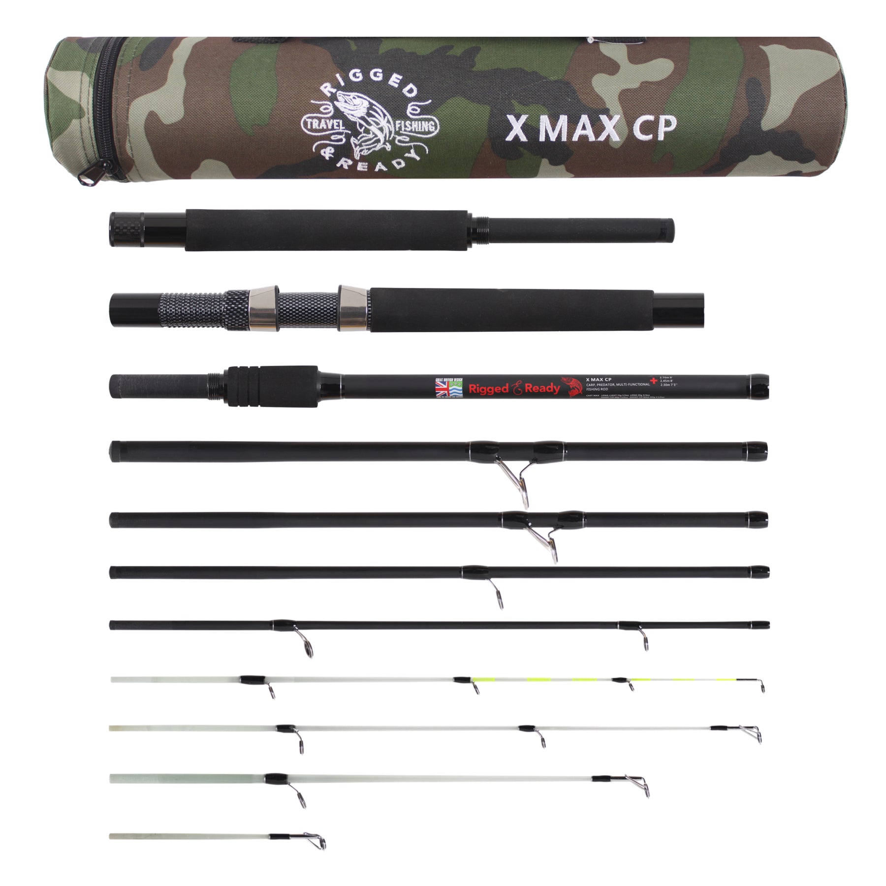 X Max Fishing Rod. Multi-Function Powerful Predator & Carp, Spin, Feed