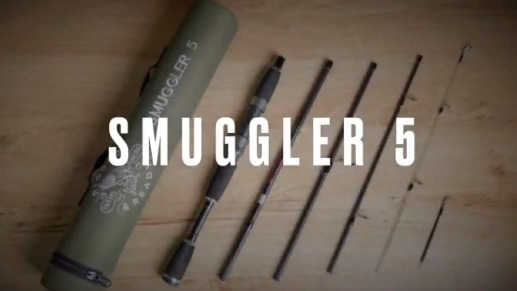 Smuggler 5 160cm 5' 4 +140cm 4' 7 Travel Fishing Rod + 2 tips – Rigged  and Ready