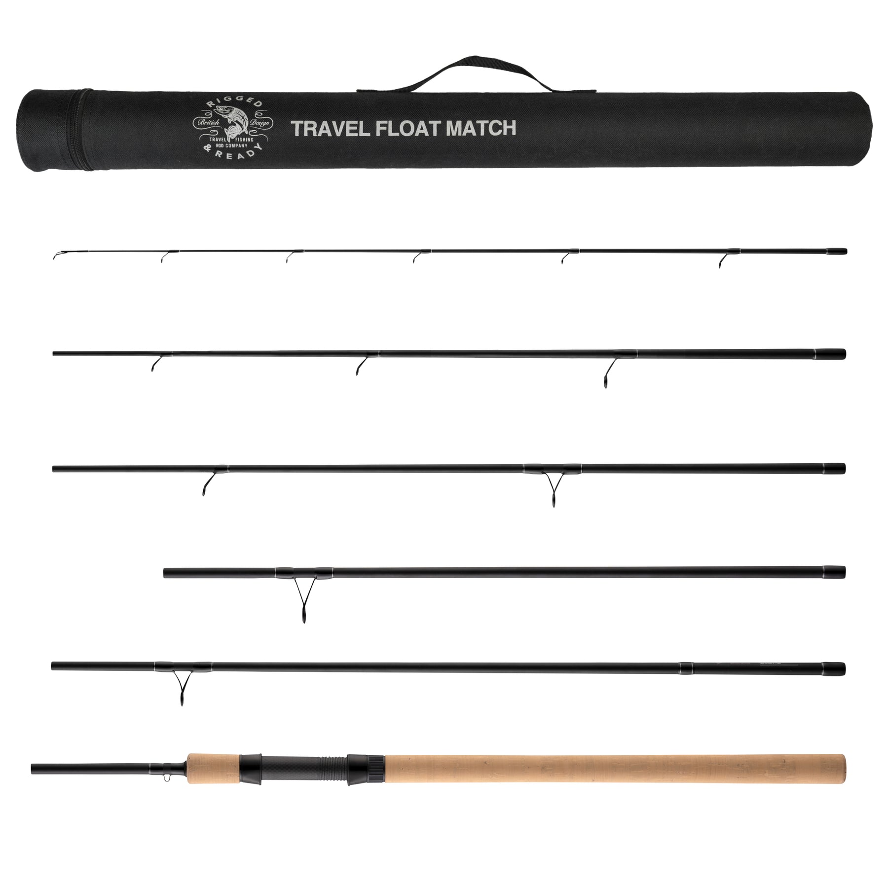 2-IN-1 Float Travel Rod. 6 or 5 Sections. 13” 3.95cm or 11” 3.35cm