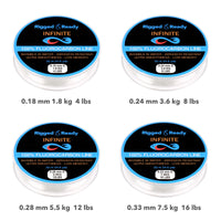 Fluorocarbon 16 lb - 7.5 kg 100% Fluorocarbon  fishing line leader. 50m. Virtually invisible for more bites and fish