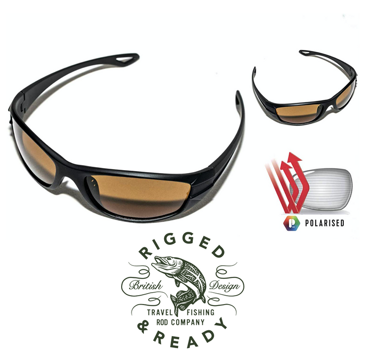 Travel Fishing Sunglasses. Go Everywhere and See Fish Everywhere Rigged and Ready