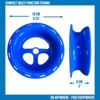 Hand Caster 16cm 6 1/4" Ring-finger holes-Fishing-Kite Fly-Christmas lights (no line)