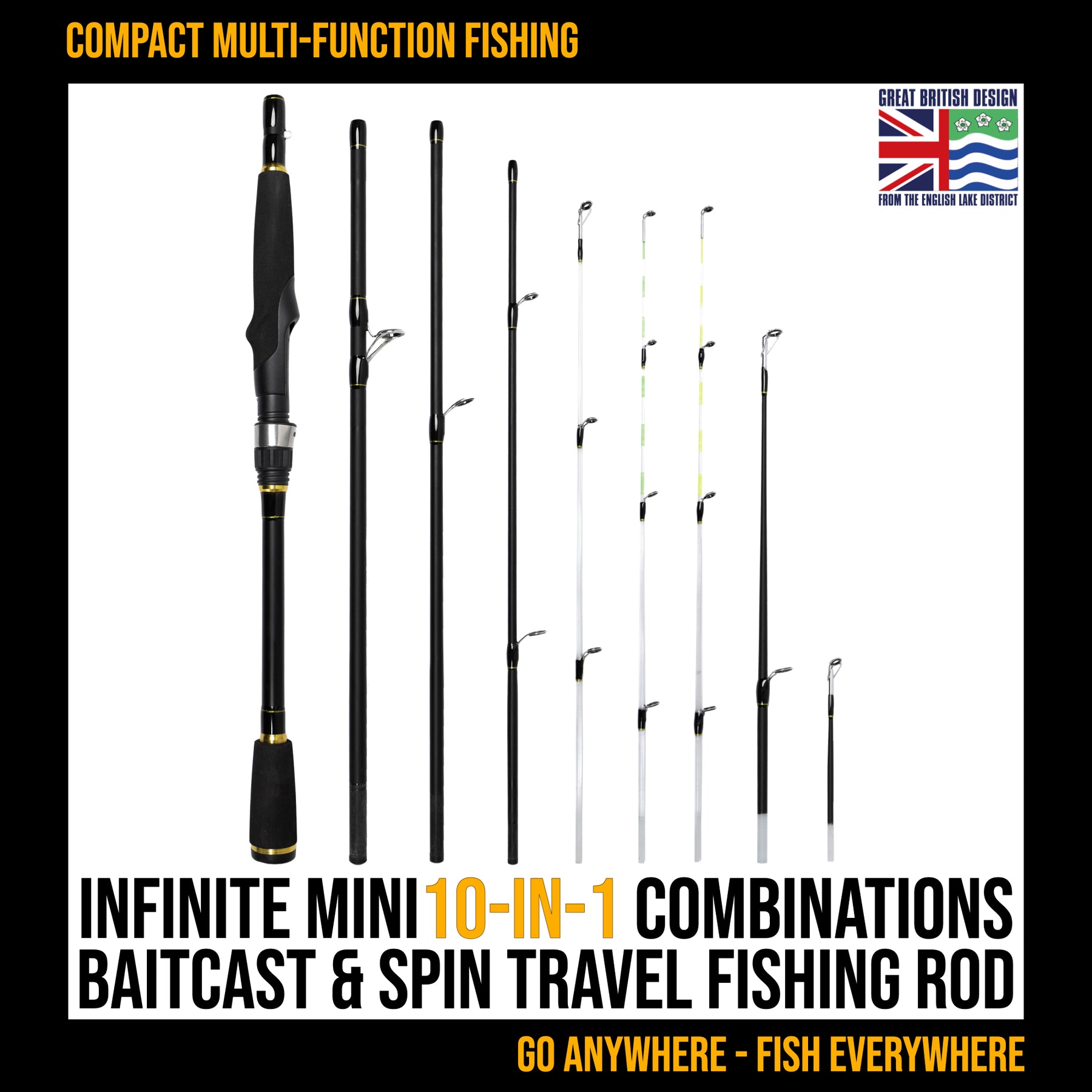Fishing Rod 1Pcs Retractable Bass Hard Bait Casting Mini Portable