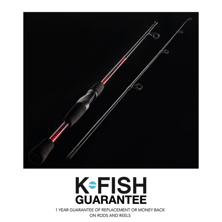 K-Fish Fishing Spinning Rod + How To Fish Guide. 6ft (1.7m