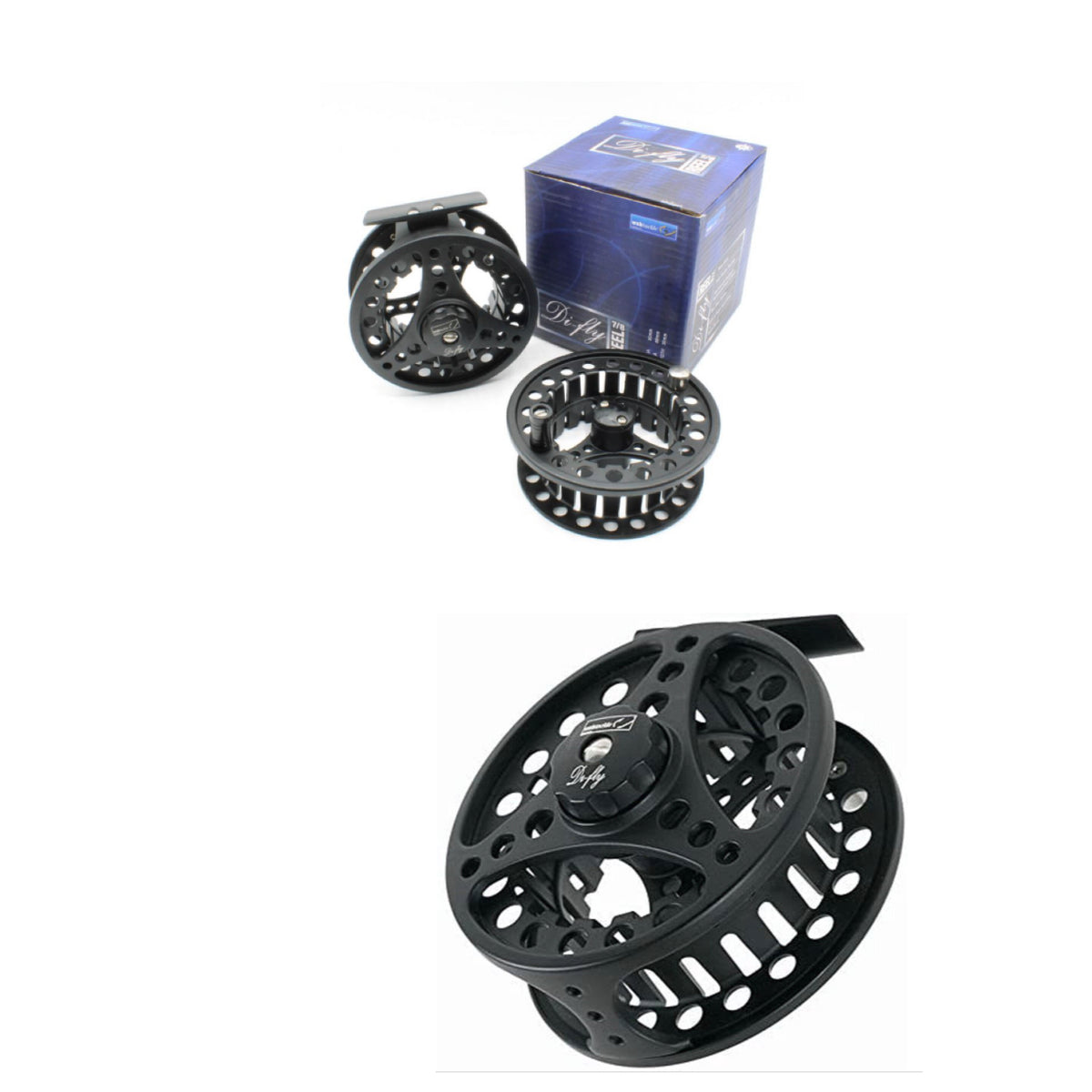 Large Arbour Aluminium Fly Reel + Spare Spool