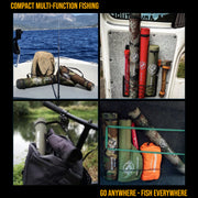 Infinite Ultimate. Compact Spinning-Baitcast-Fly Travel Fishing Rod. 25-in-1 Combination Rods