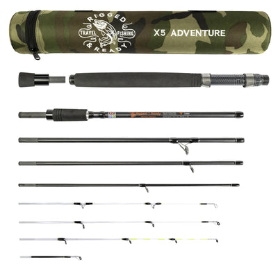 Travel Fishing Rods, Super Compact Fishing Rods, Multi-functional Rods, Telescopic Fishing Rods, Rigged and Ready