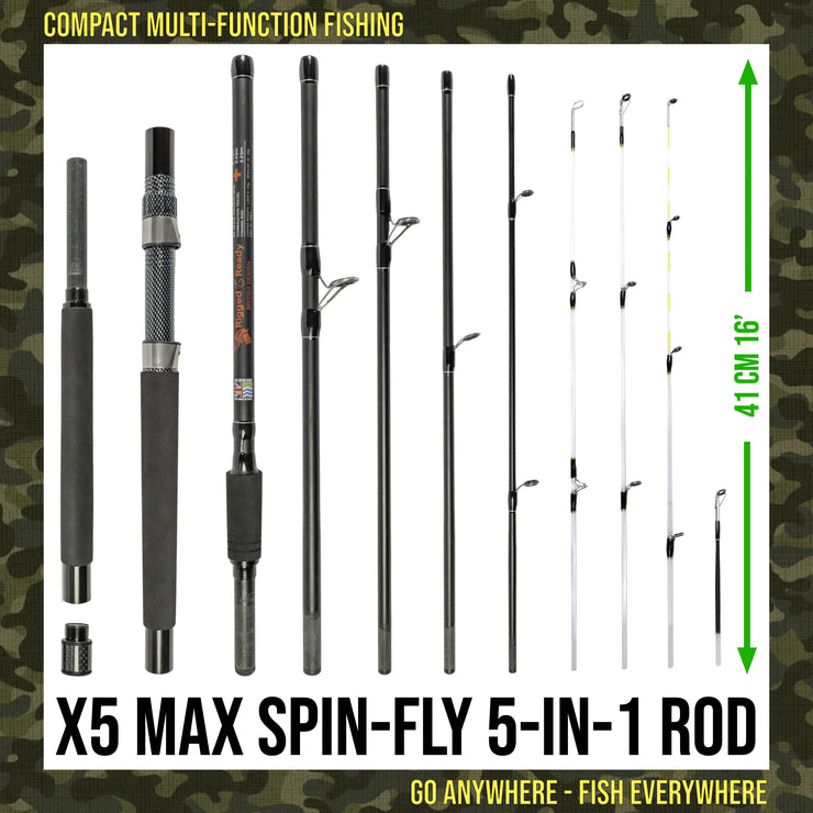 X5 Max Powerful Compact Travel Fishing Rods
