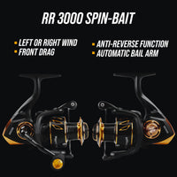 Reel - RR3000 Salt Treated Fishing Reel + Spare Spool + Reel Bag