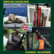 Smuggler 4 Kayak Compact Travel Spinning Rod - 4 tips, 3 lengths Max 154cm Min 108cm