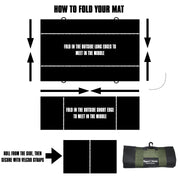 Travel Unhooking Mat. Super Compact and Light 82x50cm (27x10cm folded)